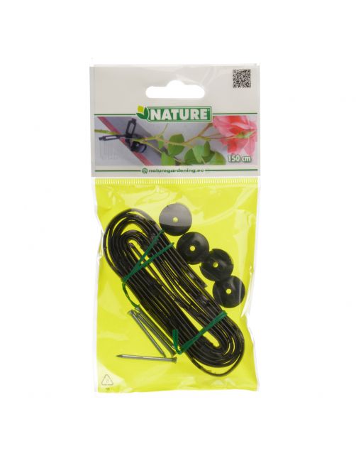 Nature Klimplantband - Klim-En Geleide Artikel - 0.1x0.7x150 cm Zwart