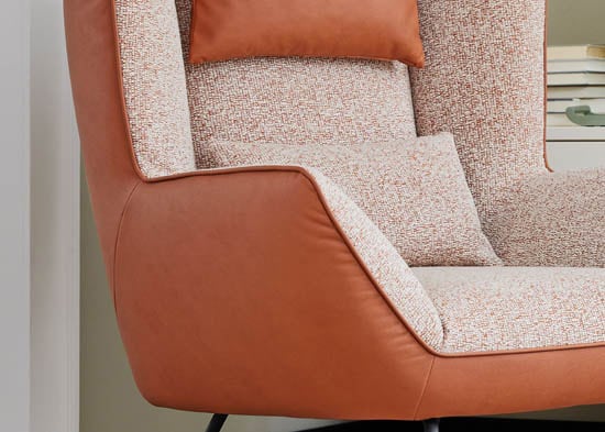 Mondo Sessel MATTAB Rostfarbig/ Beige
