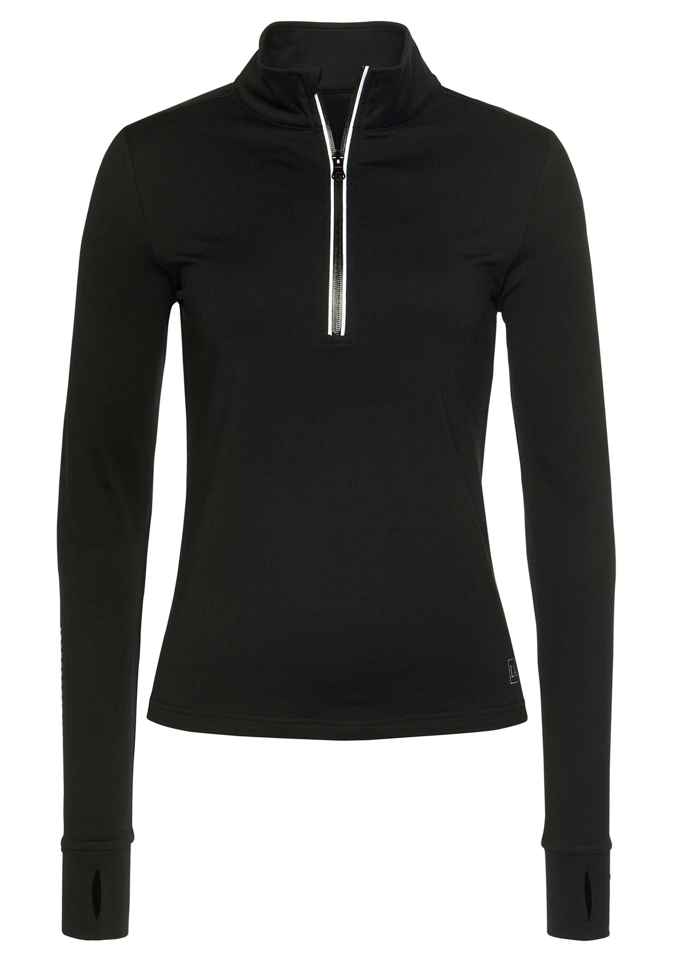 LASCANA ACTIVE Laufshirt in schwarz
