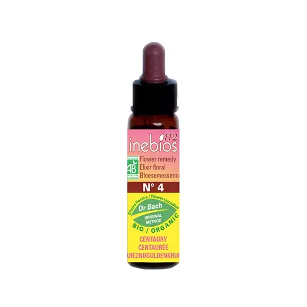 Inebios Bach Flower nº 4 Centaury - Centaurea Orgânica 10ml