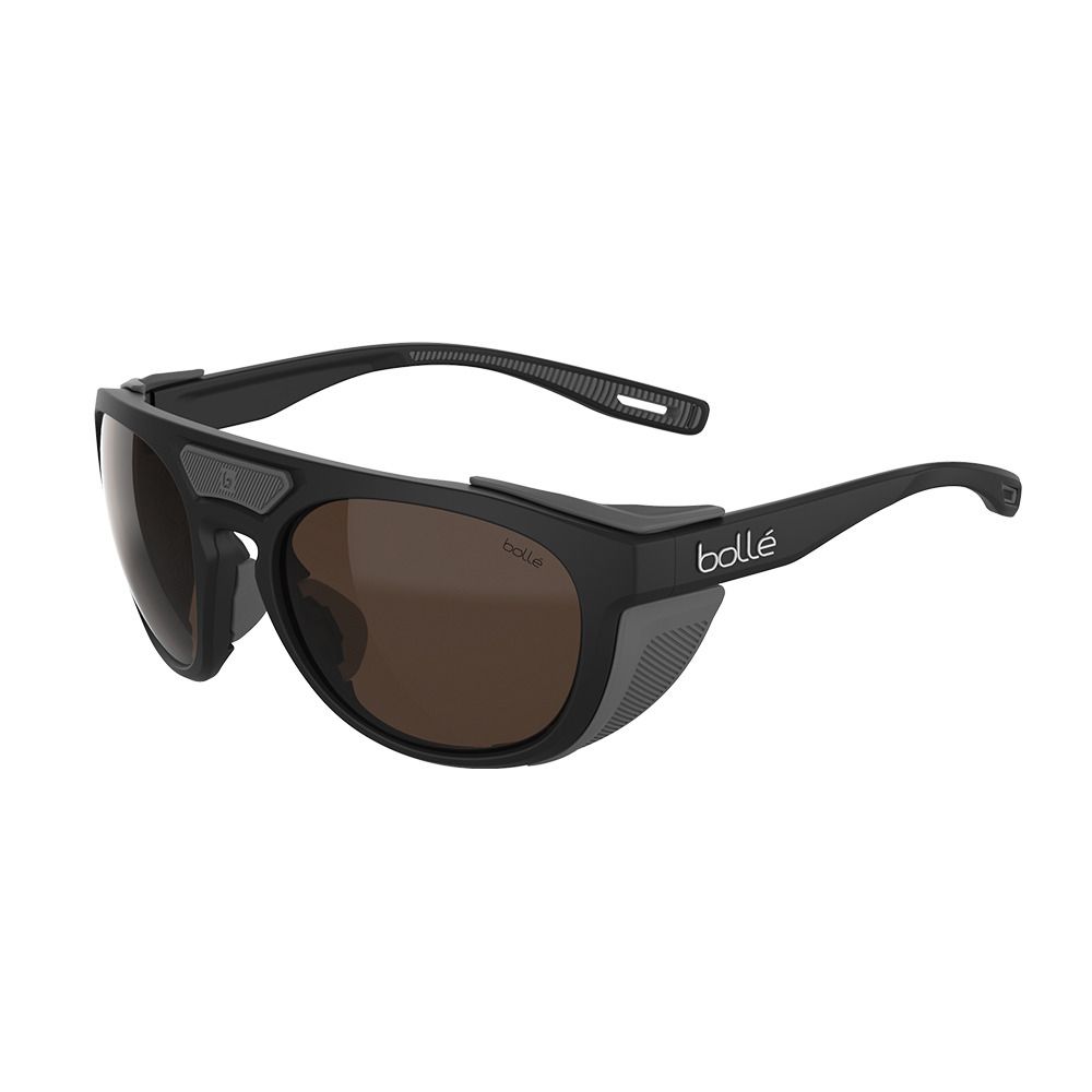 Bolle ADVENTURER - Lunettes de soleil black matte/marron