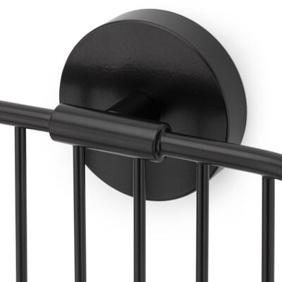 Duschkorb Messing, Schwarz