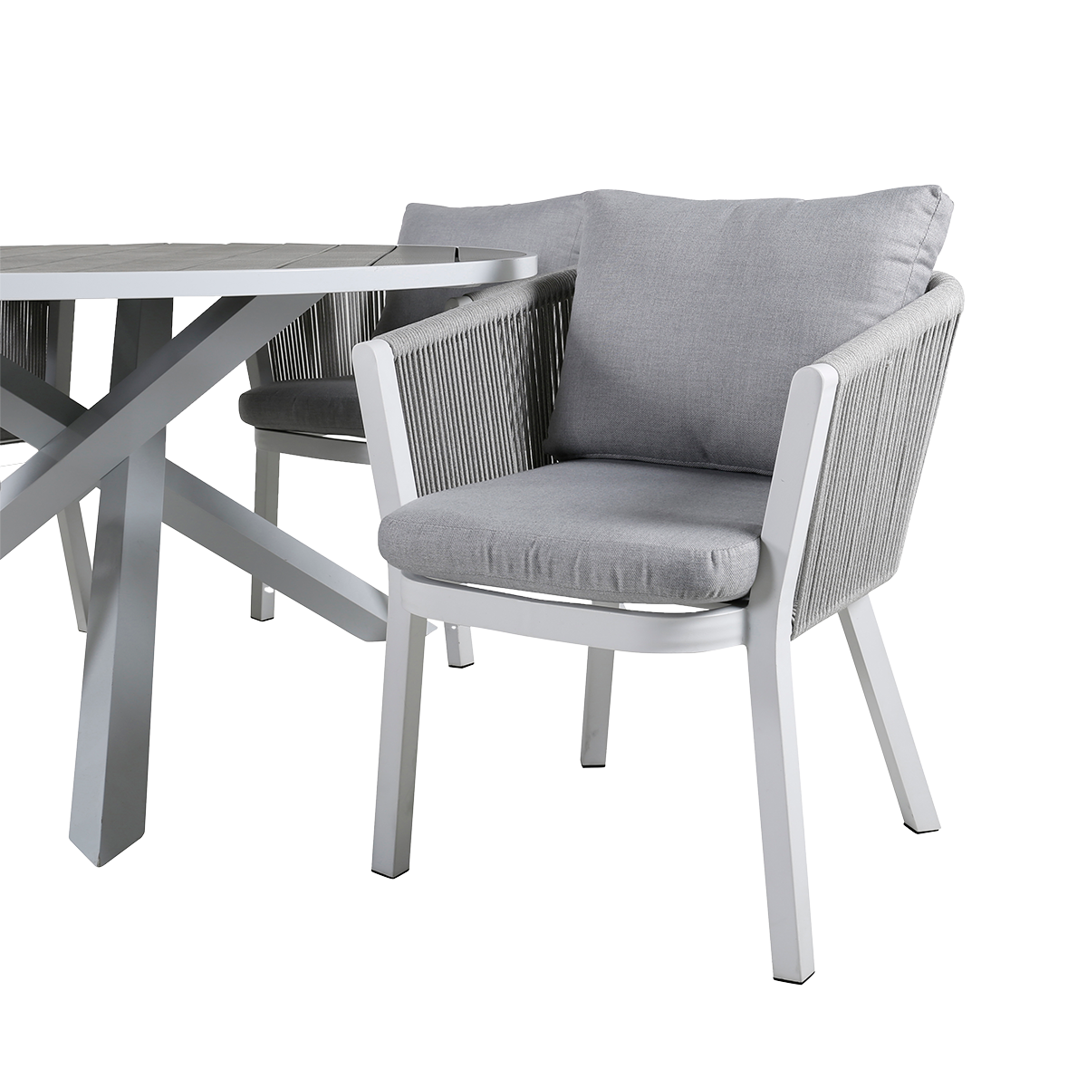 Tuinstoel Elly - set van 2 Grijs