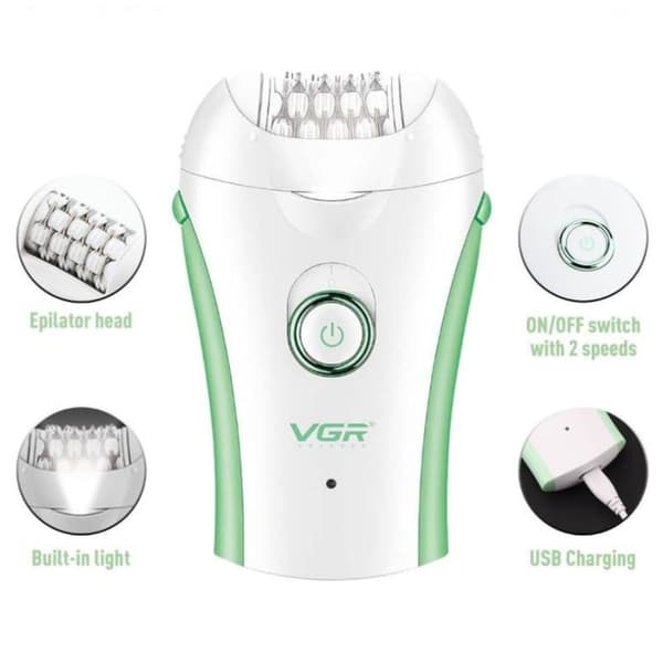 VGR PRO Trådløs Epilator V-705