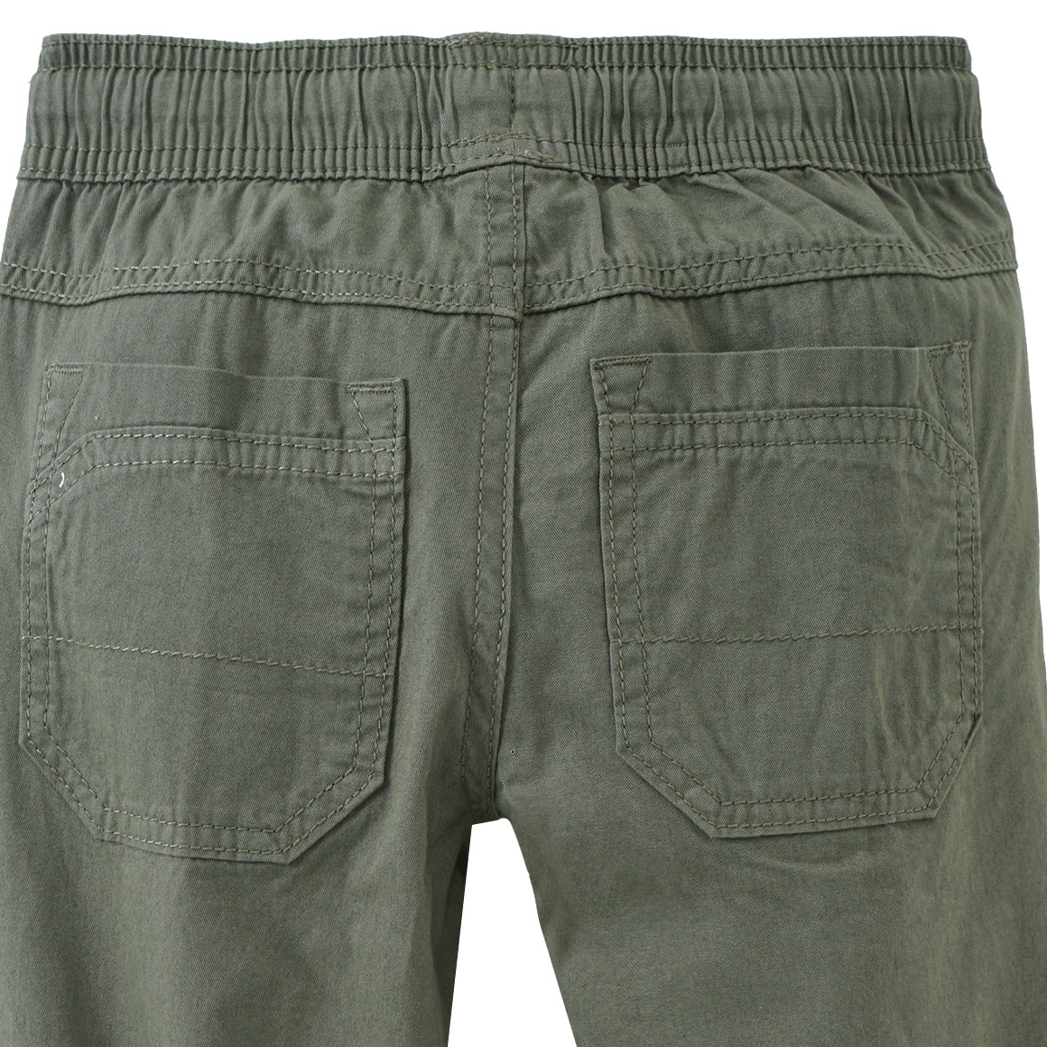 Jungen Hose zum Reinschlüpfen oliv