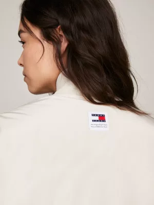 Jaqueta bomber acolchoada com logo tonal