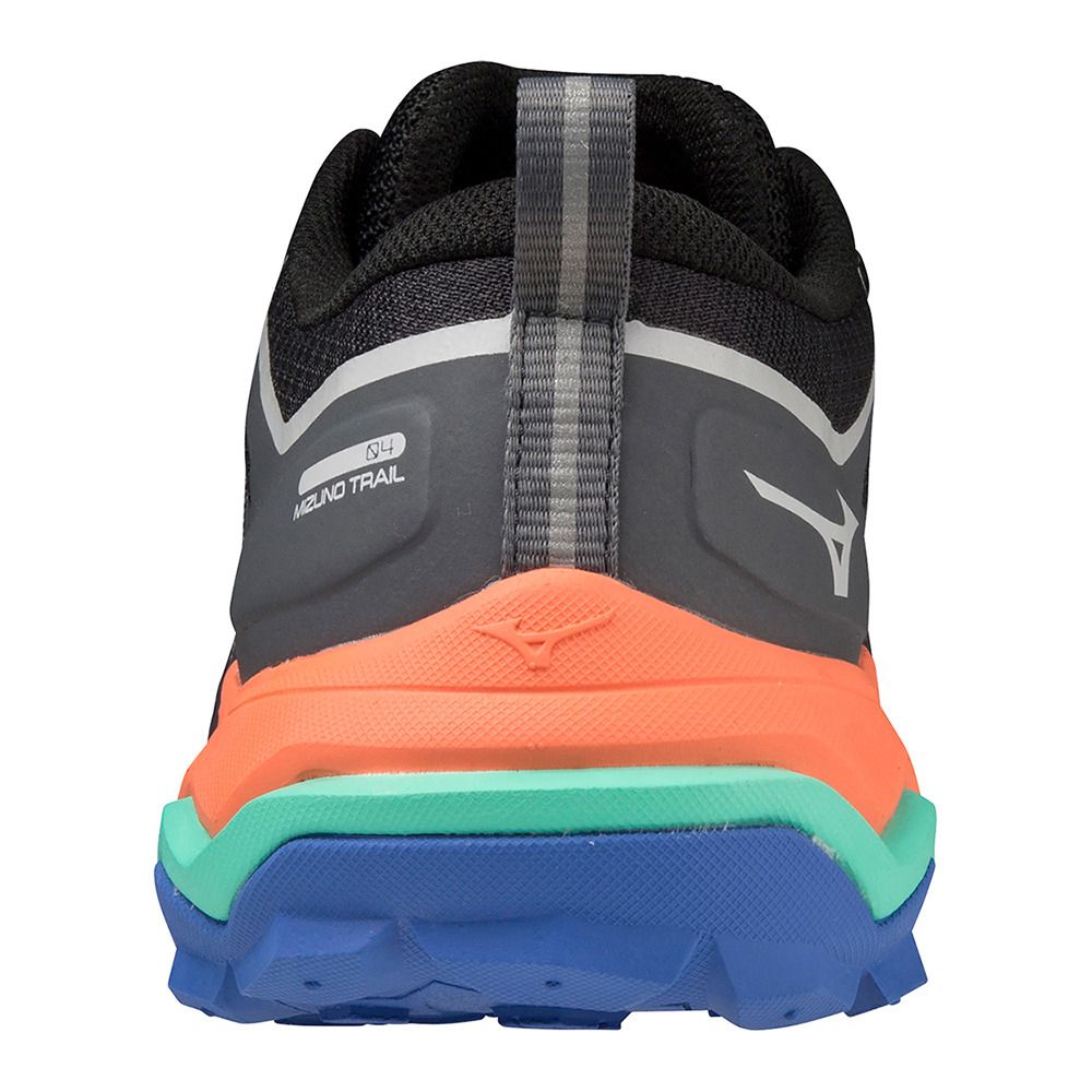 Mizuno WAVE IBUKI 4 - Chaussures trail Homme irongate/biscaygreen/livingcoral