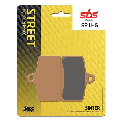 Plaquettes de freins SBS 821HS Sinter Métal Fritté Avant