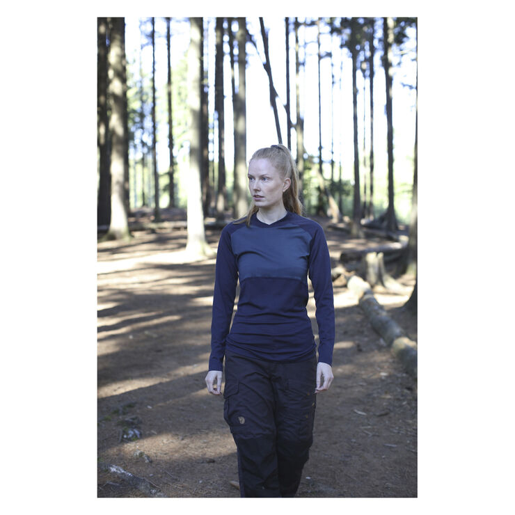 Asivik Asivik Explorer Merino Crew Neck, dame Blå