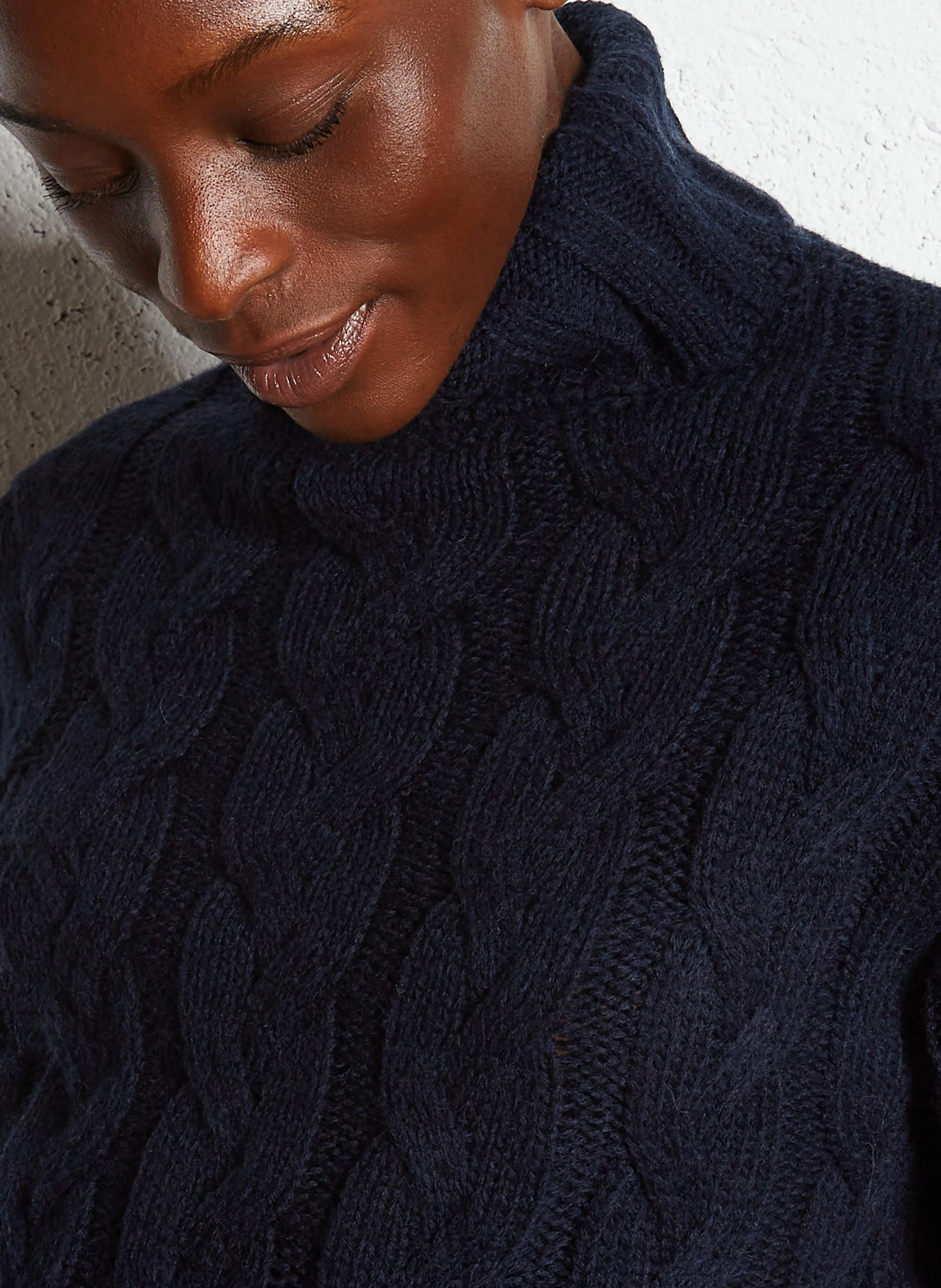 MALOLO - Pull col roulé| Bleu