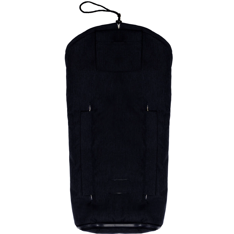 fillikid Winterfußsack Pamir für Babyschale Echtfell Schwarz Melange