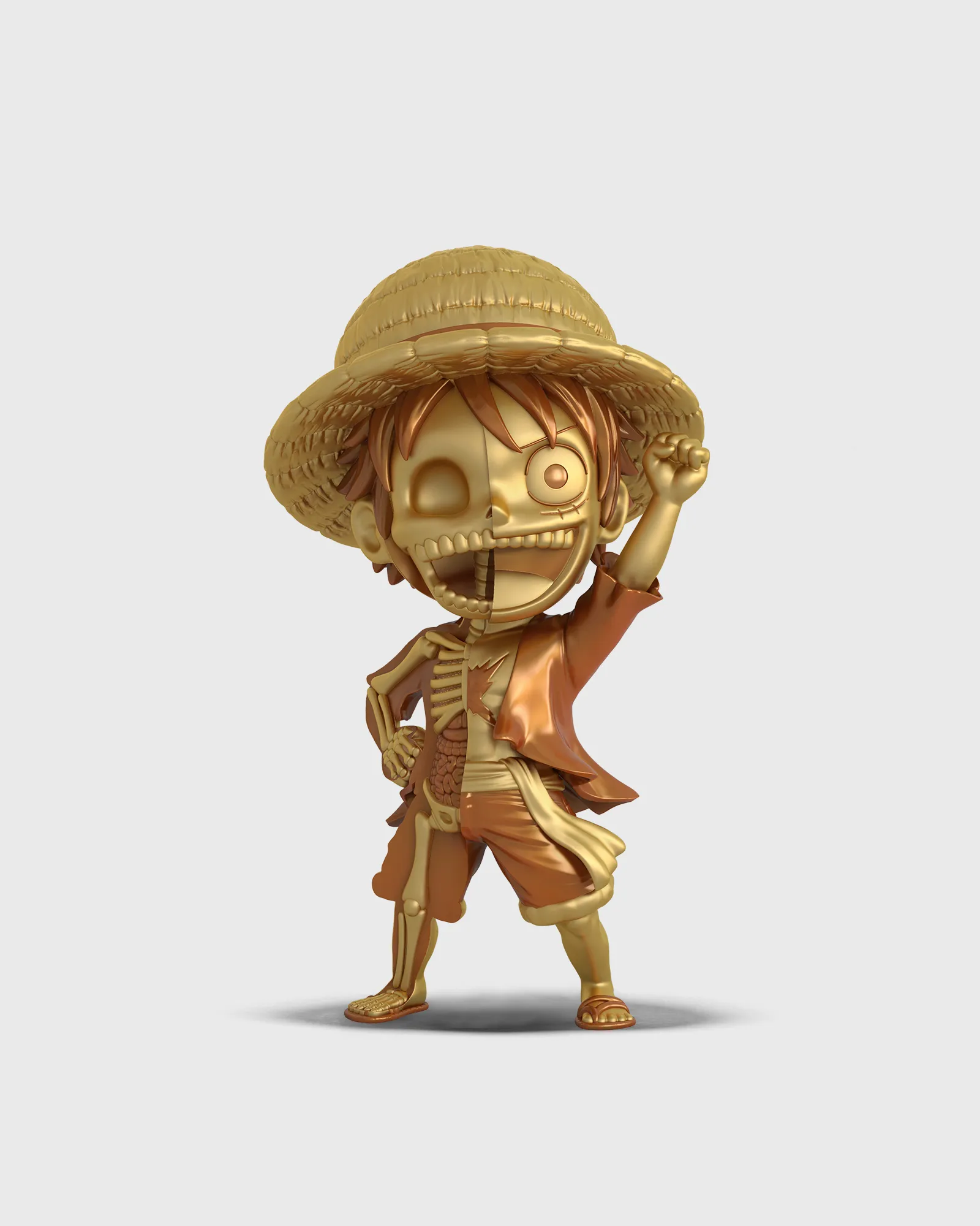 Mighty Jaxx XXRAY PLUS: Luffy (Treasure Gold Edition)