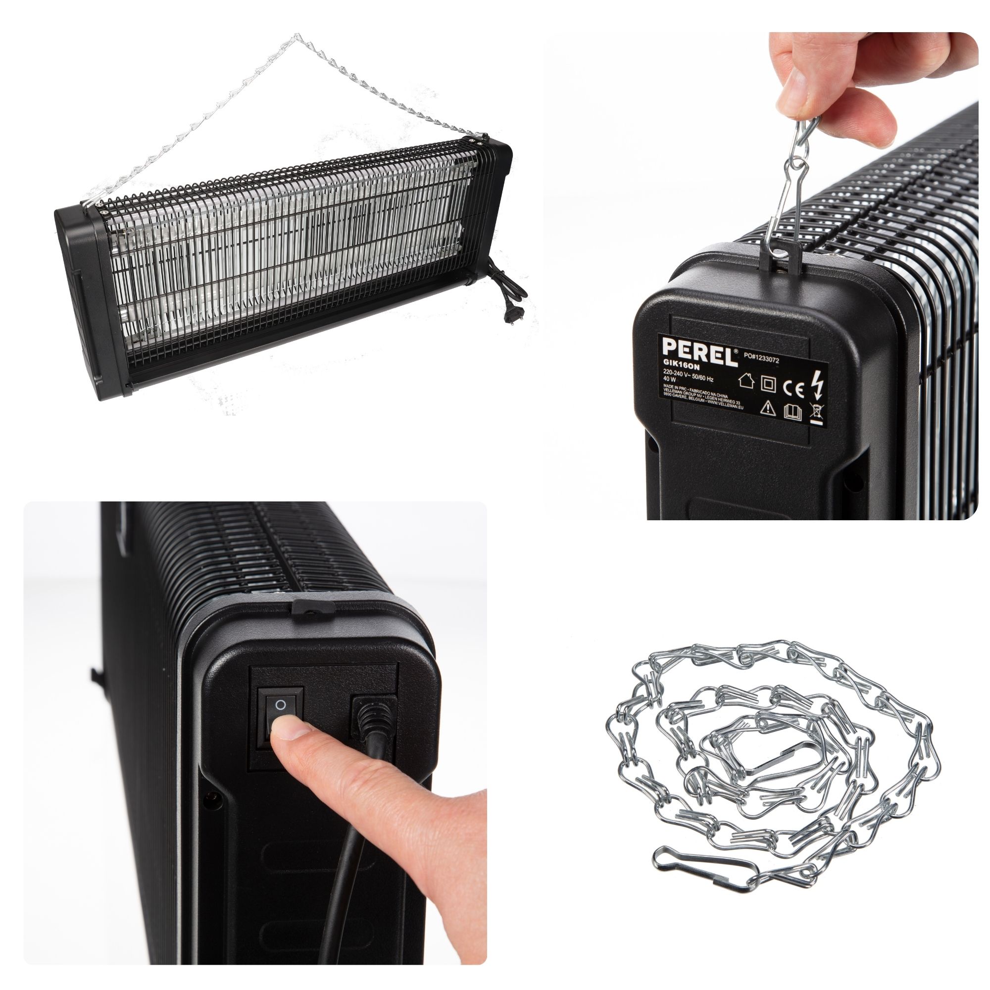 Perel GIK160N elektrische uv insectenlamp