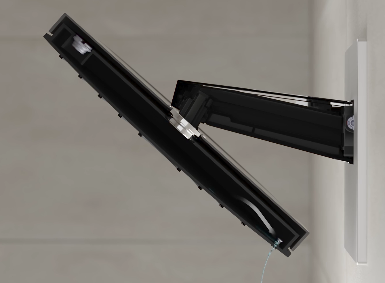 Hansgrohe Pulsify S hoofddouche met wandaansluiting chroom