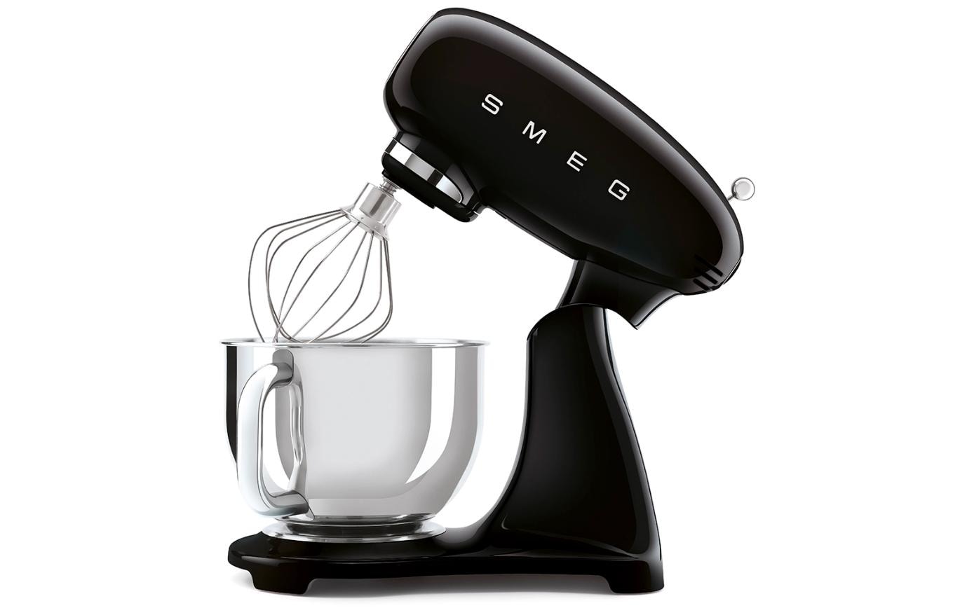 Küchenmaschine 50's Style SMF03BLEU Schwarz<br>Vielseitiges Küchengerät mit 10 Geschwindigkeitsstufen
