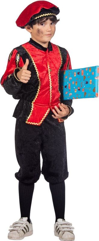Carnavalskostuum - Rood-Zwart - 100% Polyester