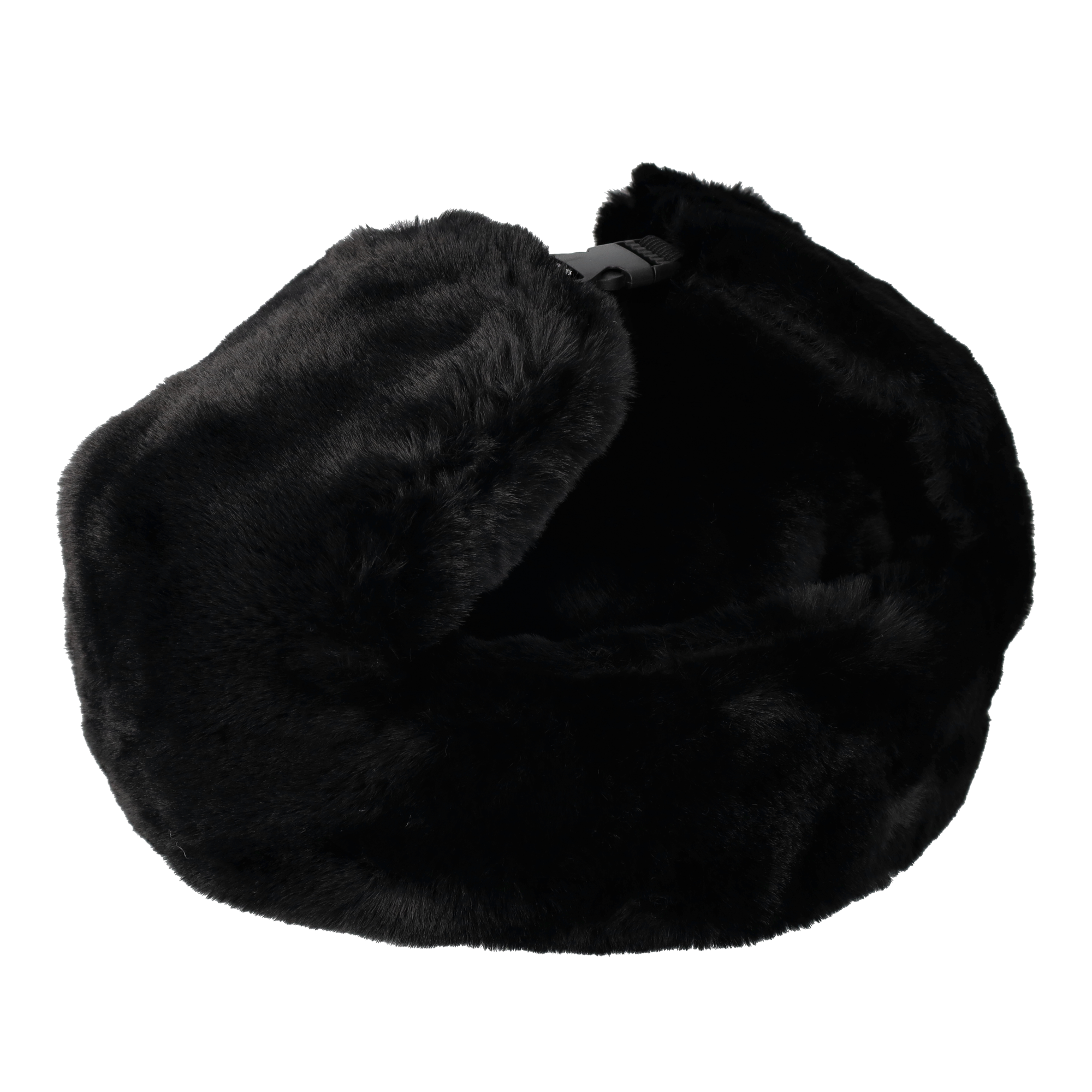 Unisex Fliegermütze Plüsch Pilotenmütze Winter Mütze (One Size) - Schwarz