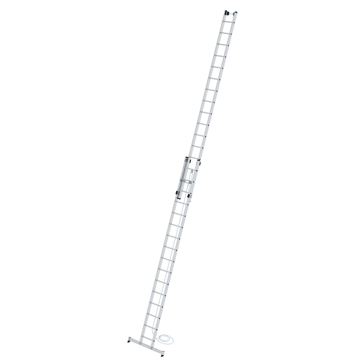 PROREGAL 2-delige sporttouwladder met dwarsbalk, 2 x 16 sporten