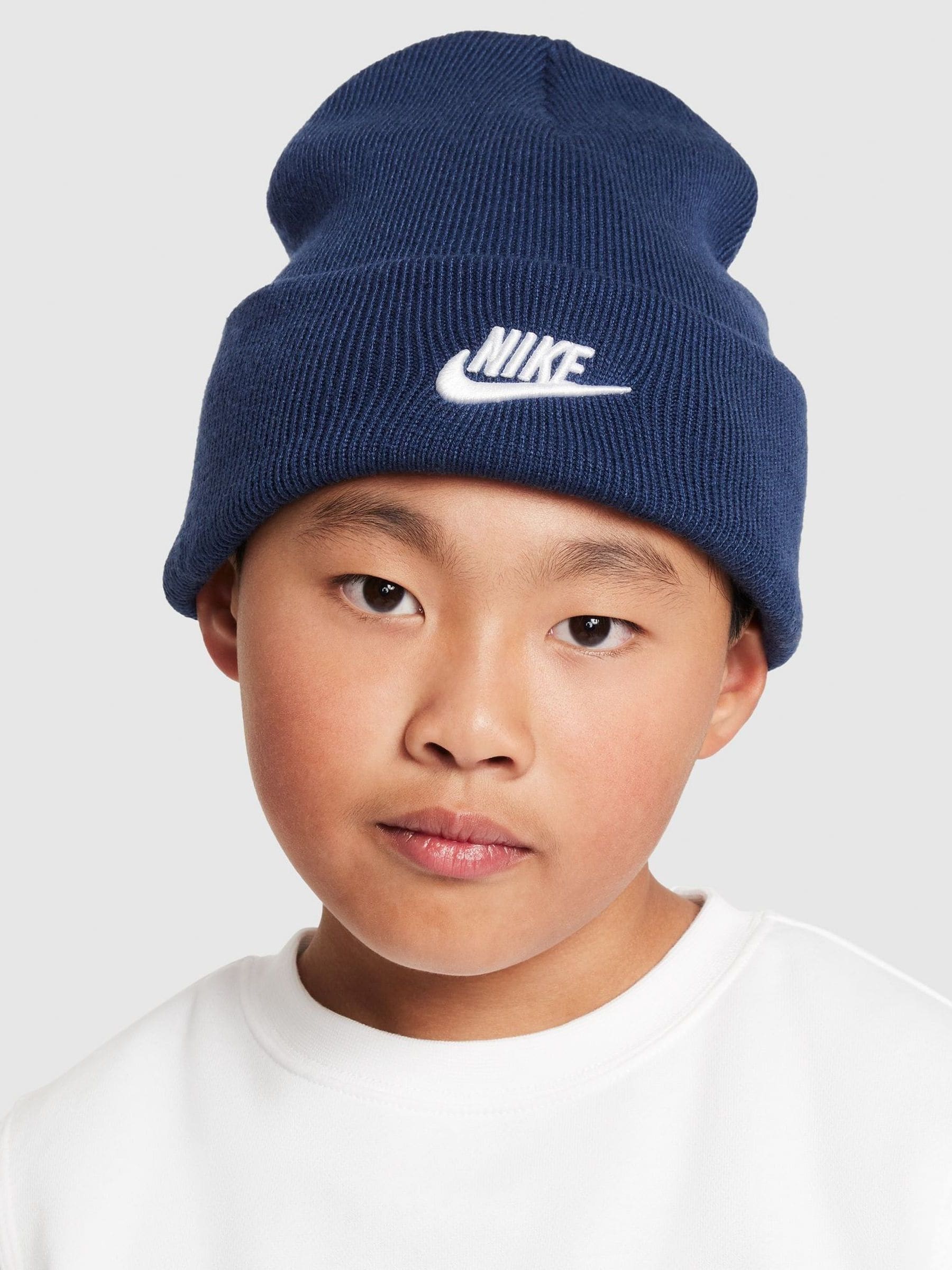 Marineblauw - Nike Kids Peak Winter Beanie