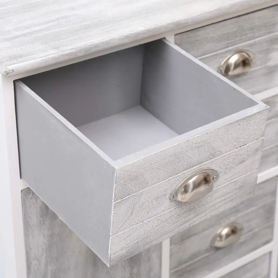 vidaXL - Dressoir - Grijs - Hout