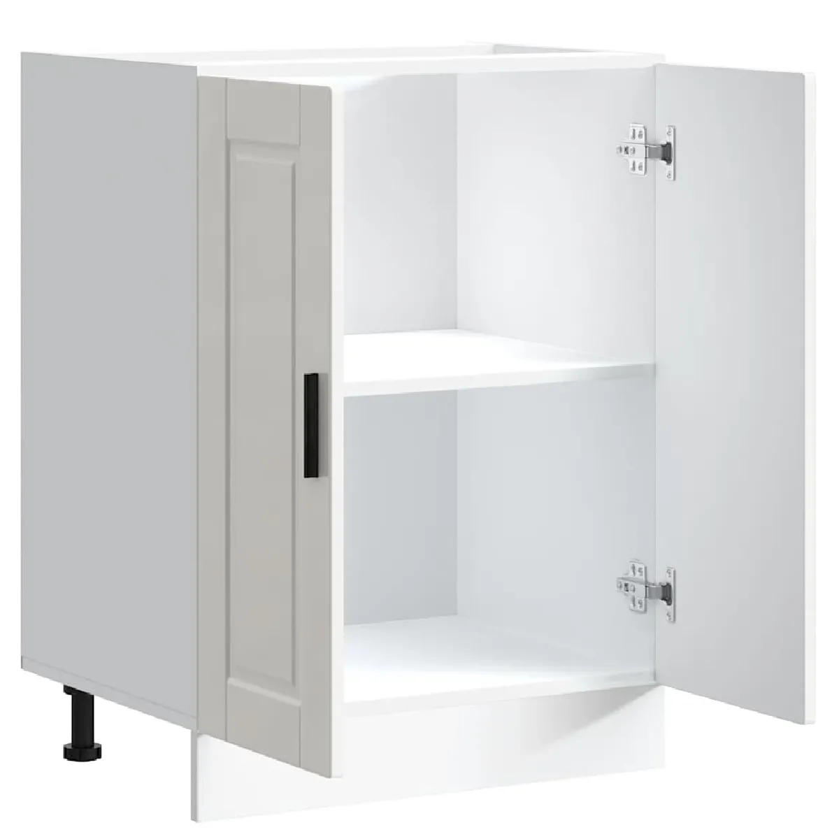 vidaXL Armoire de Cuisine Porto - Blanc Brillant
