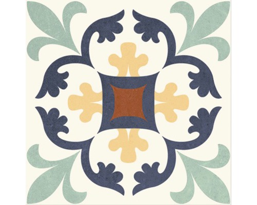 Porseleinen wand- en vloertegel Heritage taco in 76 verschillende designs 16,5 x 16,5 cm
