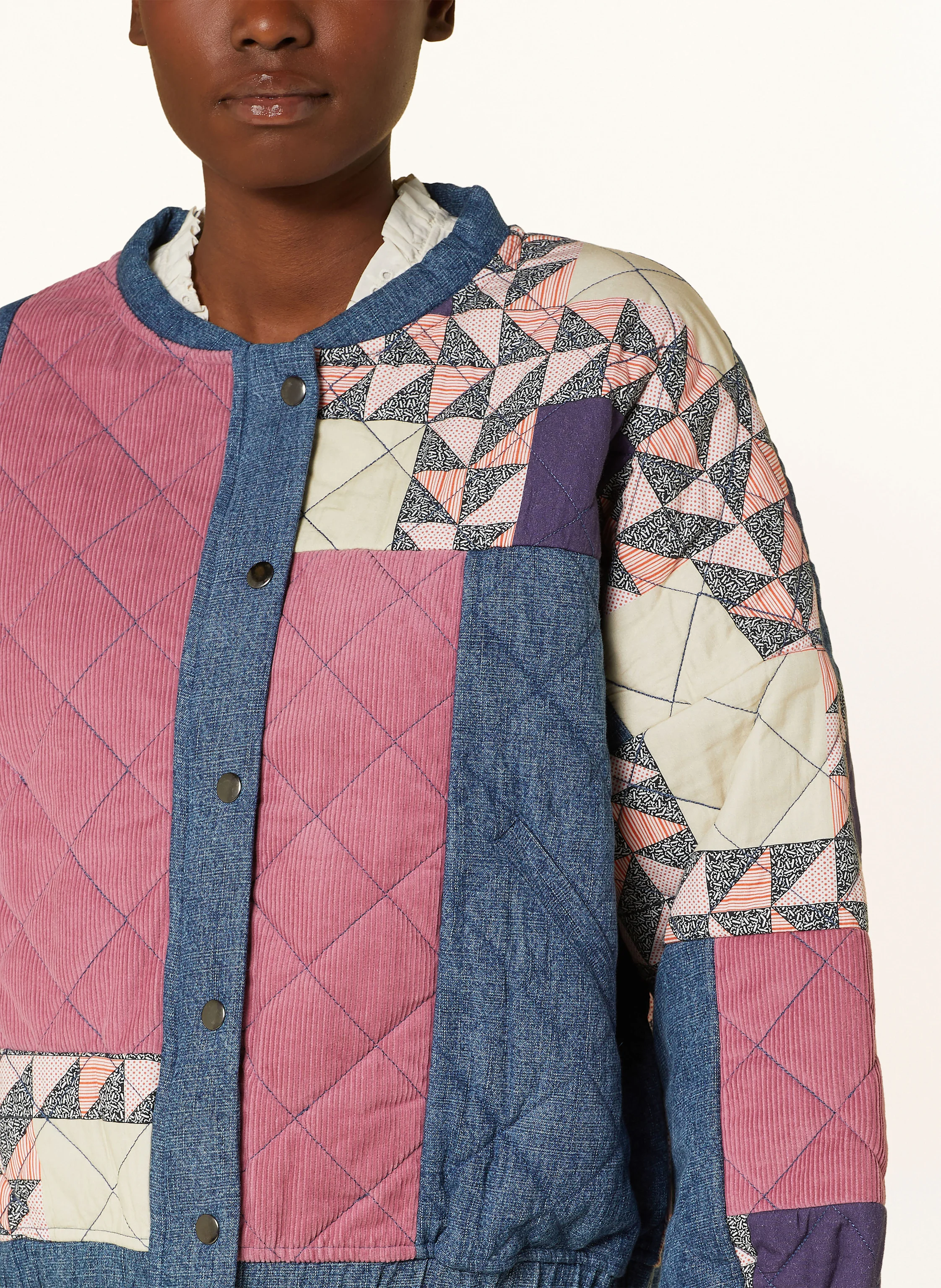 lollys laundry Blouson LAMALL im Materialmix