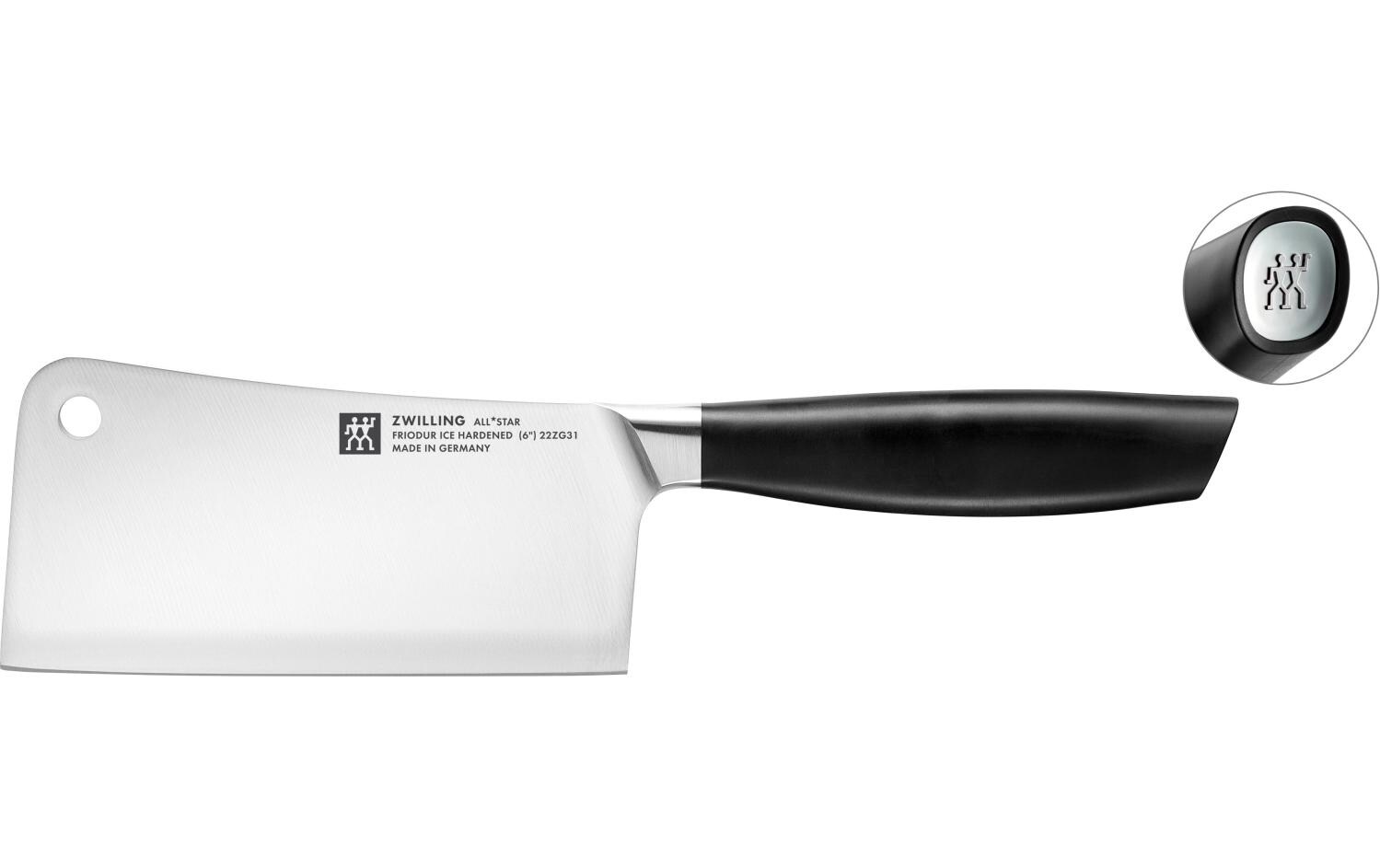 Küchenmesser All Star 15 cm, Chrome-Silber<br>Chinesisches Hackmesser