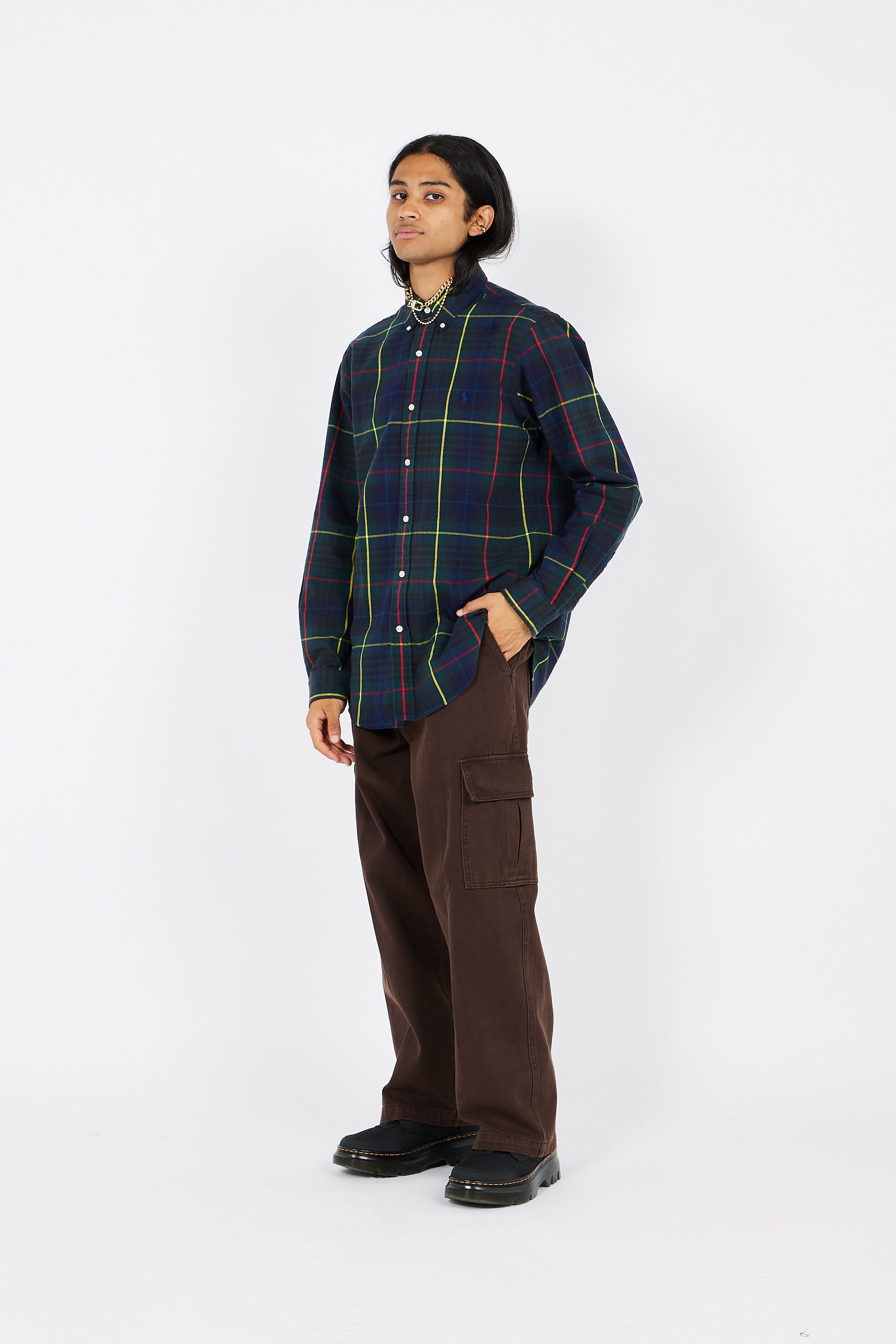 POLO RALPH LAUREN Chemise  Custom Fit Plaid Oxford Shirt Multicolore