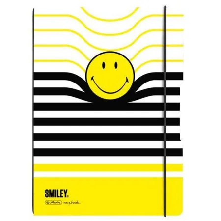 Herlitz Notizheft PP A4 Flex Smiley B&Y kariert