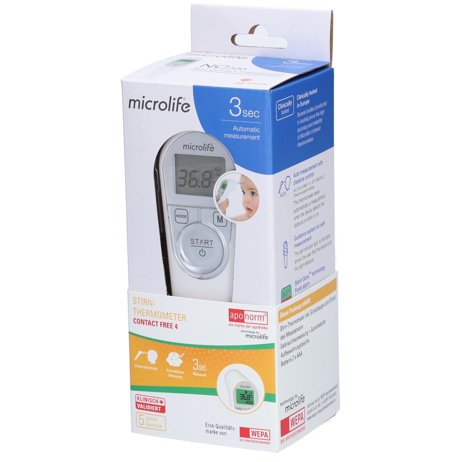 aponorm® Stirnthermometer Contact-Free 4