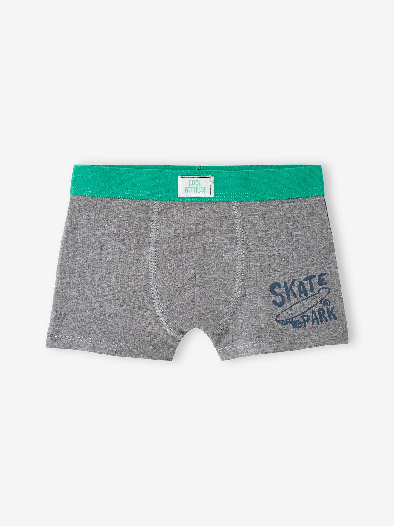 Pacote com 5 cuecas boxer elásticas 