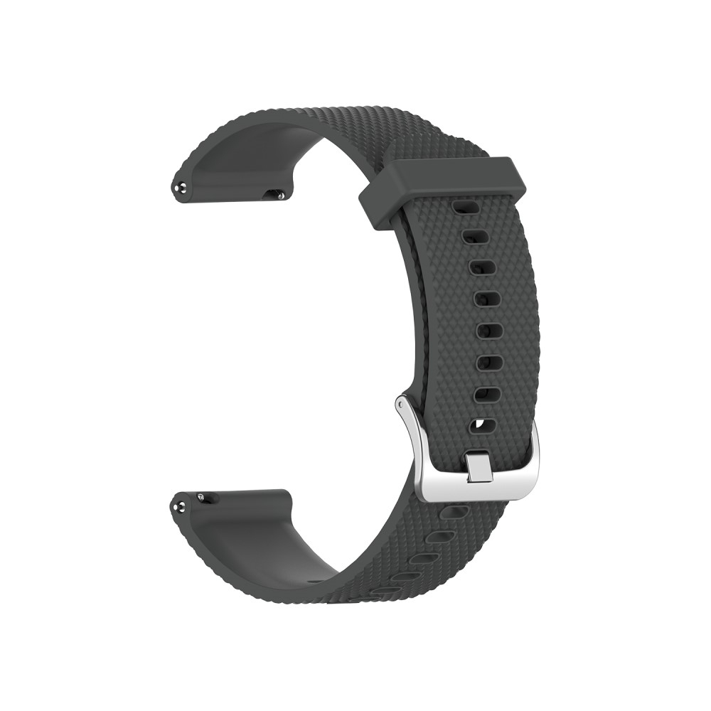 (Gr. M) Garmin Vivoactive 4 Sport Silikon Armband (Gelenkumfang 166 - 253 mm) - Grau
