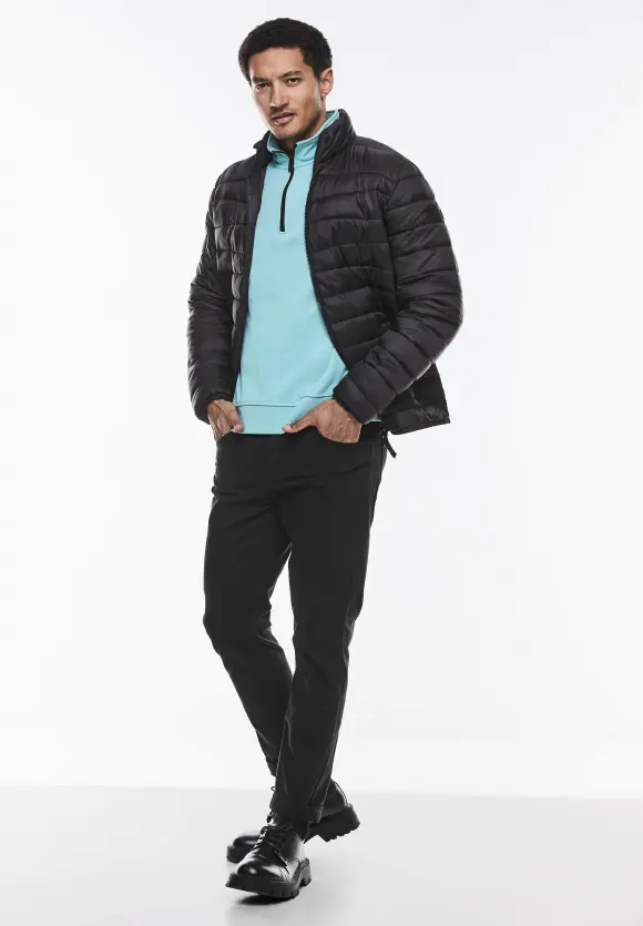 Leichte Steppjacke - limousine black