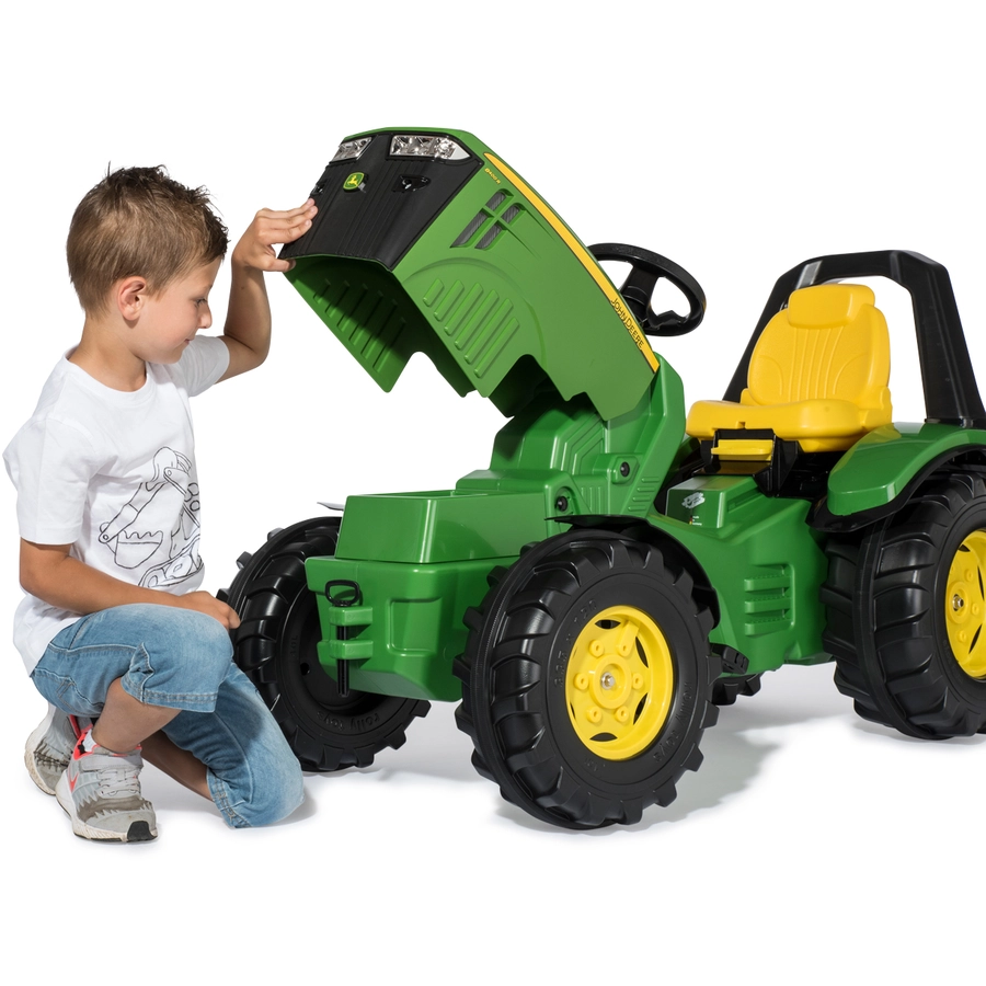 rolly®toys Kindertraktor rollyX - Trac Premium John Deere 8400R - rollyTrac Lader Premium, rollyBrake