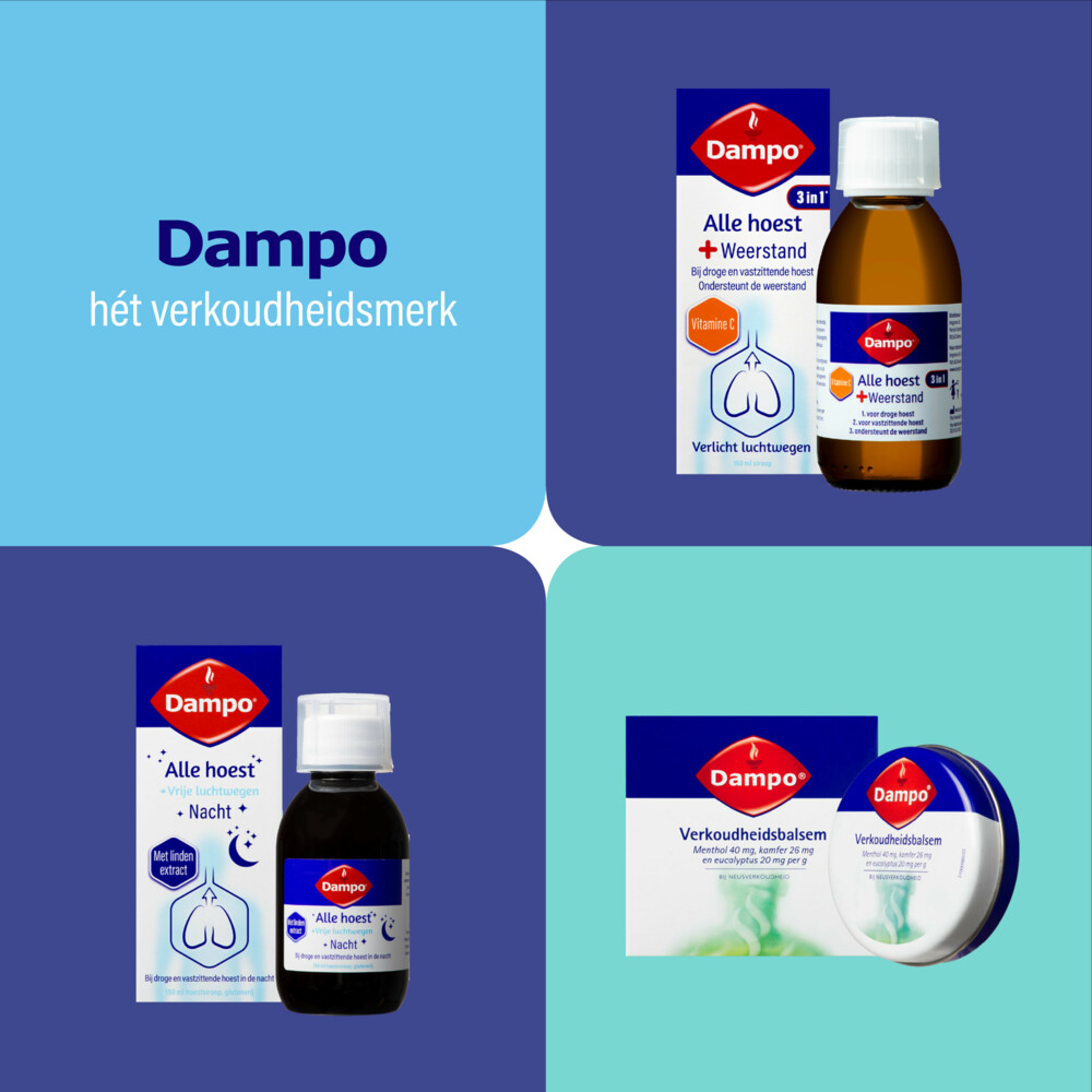Dampo Alle Hoest +Keelpijn150 ml
