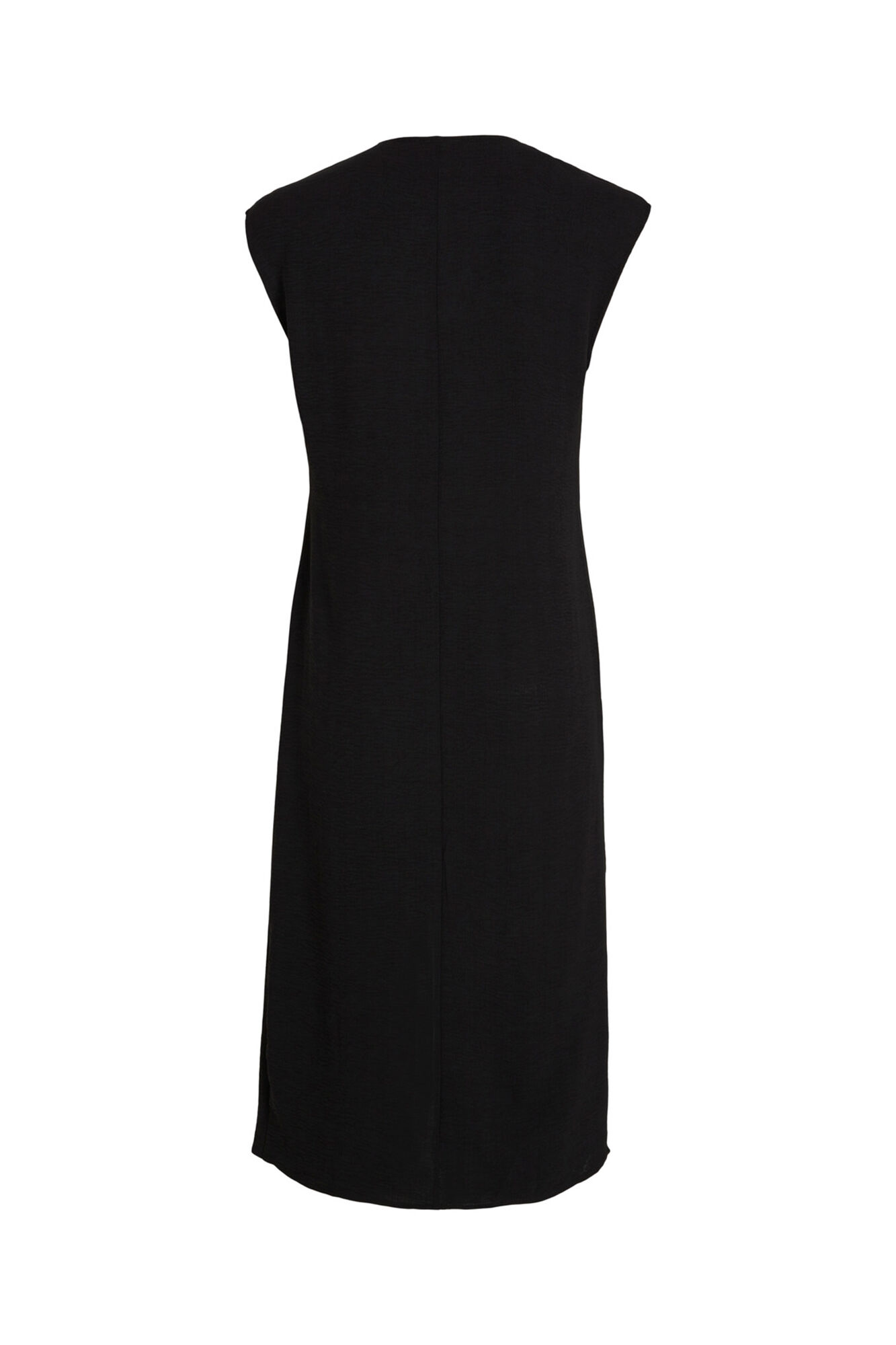 Vestido midi sem mangas - Preto