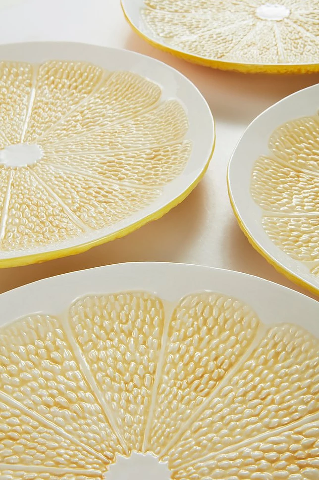 LEMON tallerken 4-pk, diameter 27 cm