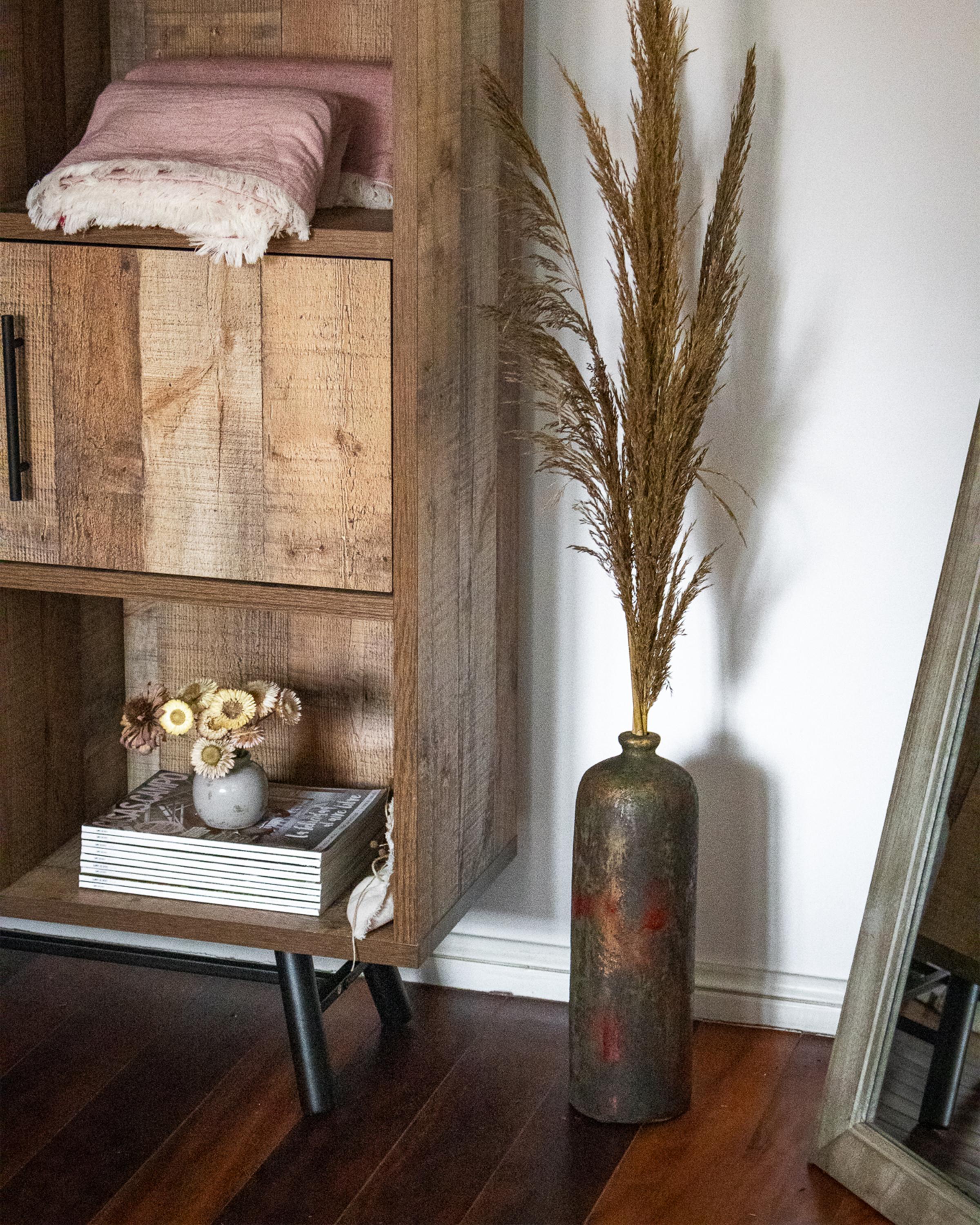 Decoratieve vaas UBEDA Keramiek 41 cm Groen