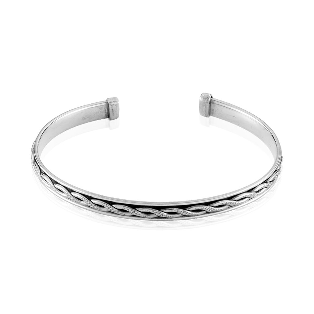 Bracelet Jonc Oscaro Argent Gris