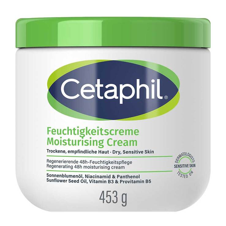 Cetaphil Feuchtigkeitscreme für trockene, empfindliche Haut, 456 ml