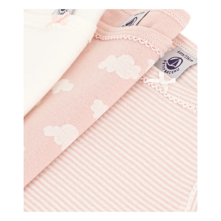 Petit Bateau Lot 3 Débardeurs Nuages | Rose