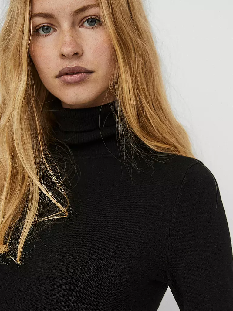 VERO MODA Rollkragenpullover VMGLORY  schwarz