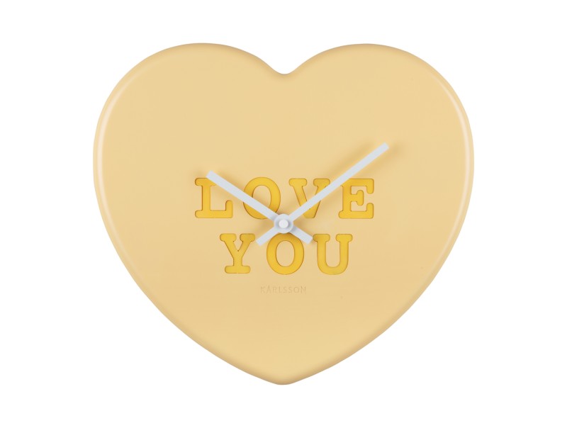 Wall Clock Heart Candy KA5985LB Soft blue