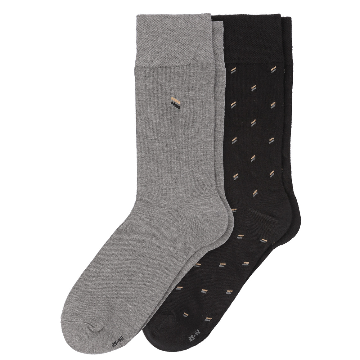 VanVaan 2 Paar Herren Socken in verschiedenen Farben schwarz / dunkelgrau
