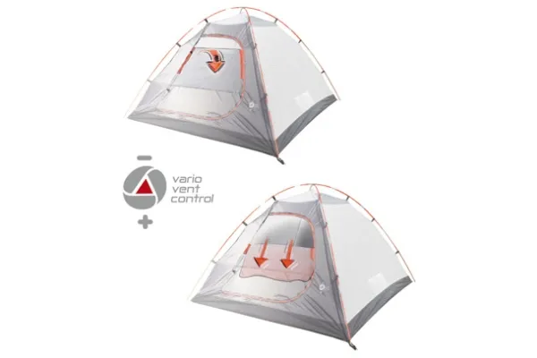 High Peak TESSIN 5.0 CLIMATE PROTECTION 80, Camping, Hård ramme, Kupel/Igloo telt, 5 person(er), 7,5 kg, Sort, Blå, Grå