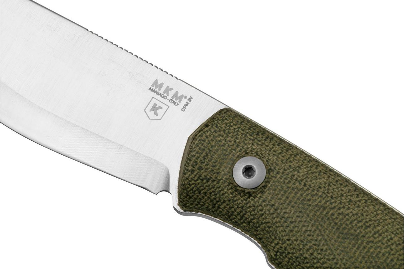 MKM Normar CPM 3V Green Micarta, Knivesandtools Exclusive, bushcraftmes