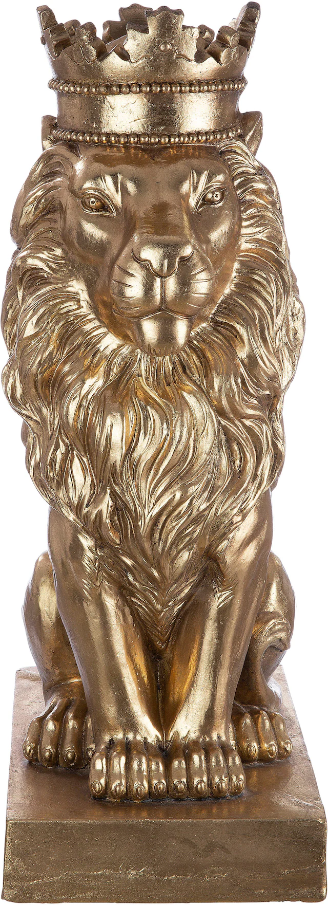 Casablanca by Gilde Dekofigur »Skulptur Löwe, gold« goldfarben