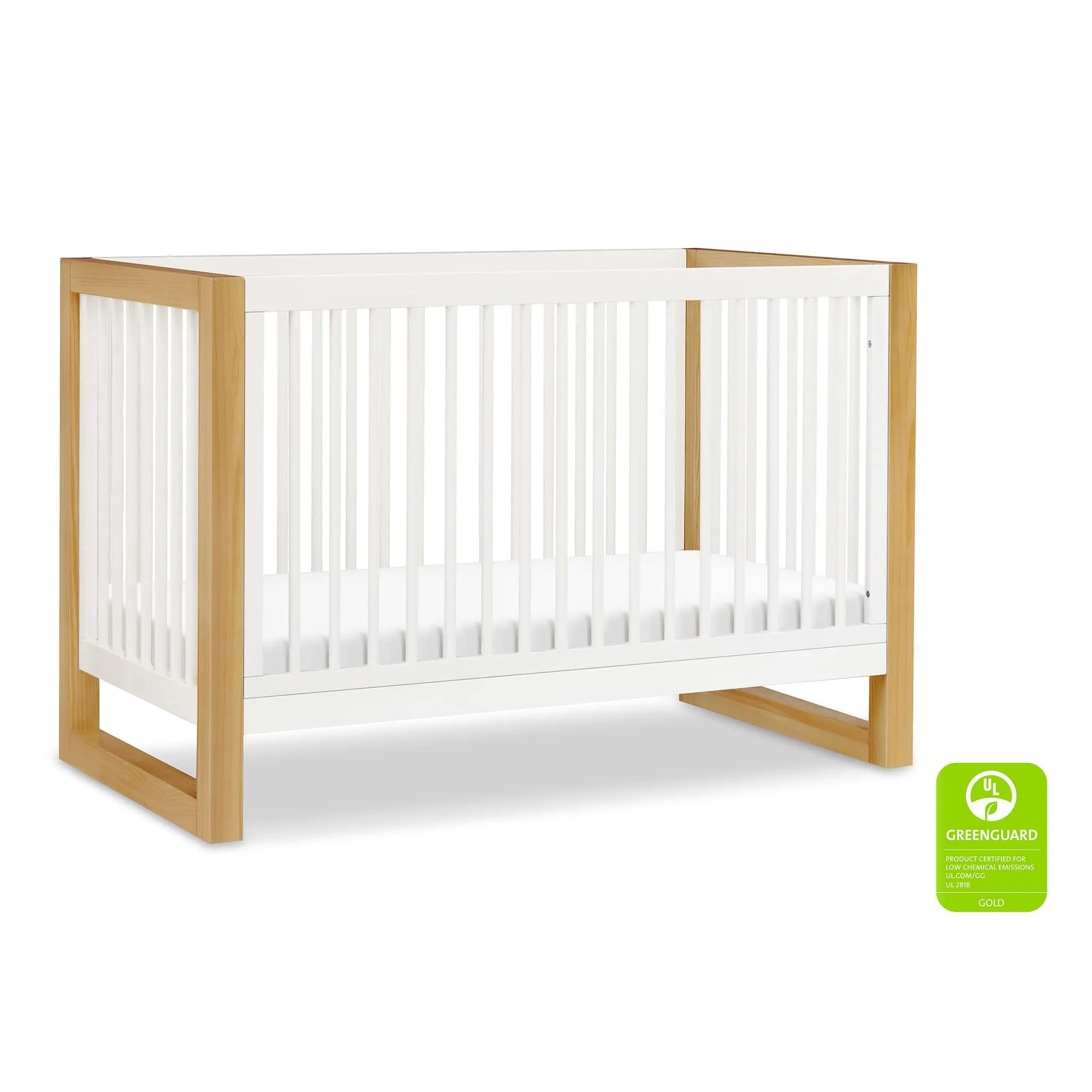 Million Dollar Baby Couchette Convertible 3-en-1 Nantucket - Miel  Blanc Chaud