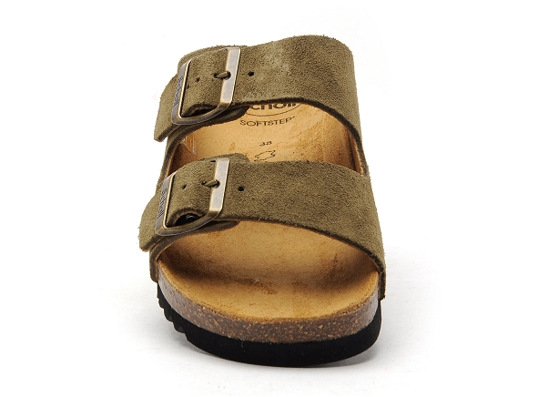 Scholl mules et sabots plats femme josephine 3050 kaki